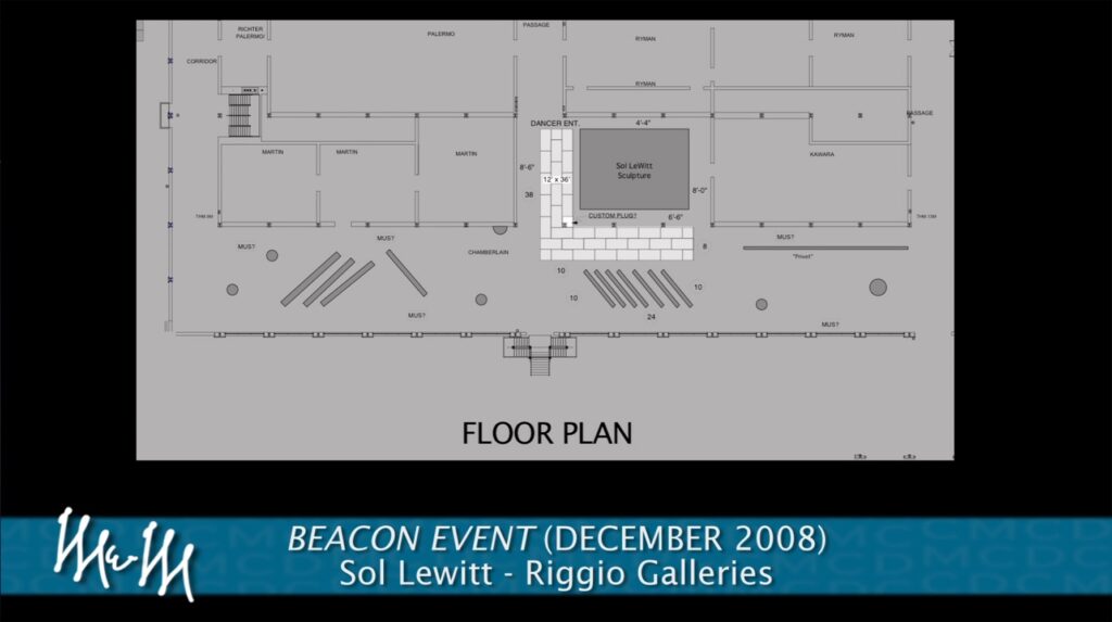 Floor Plan of Dia at Beacon - Courtesy of Merce Cunningham Trust.
