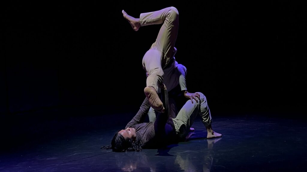 New Shoes at Highways - Tsiambwom M. Akuchu (above) and Fabian Zuniga in Alpha.Sigma.Alpha - Photo by Patrick Kennelly.