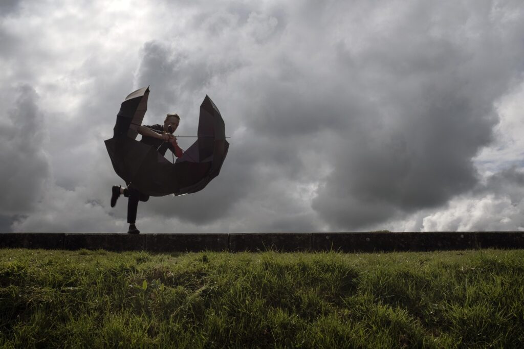 "Water & Man" (2021). Directed by Katrina McPherson and Rob Heaslip - Photo Colin McPherson. Dancer Rob Heaslip.