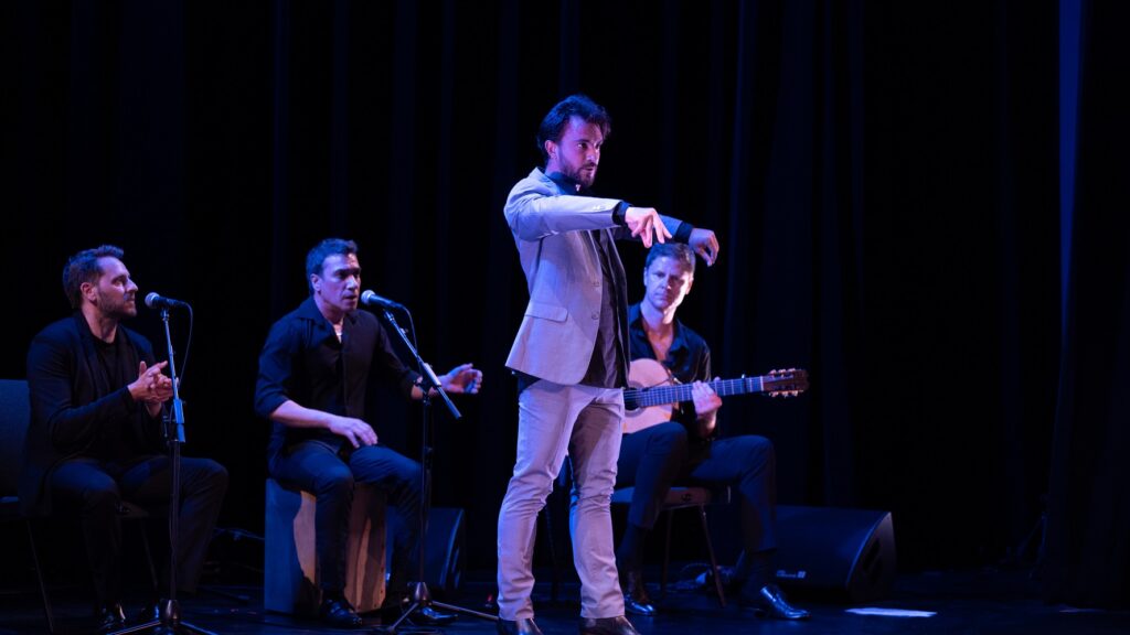 Flamenco Vivo Carlota Santana - Adrian Dominguez with Manuel Soto, Francisco Orozco, Calvin Hazen - Photo by Chanel Foster.