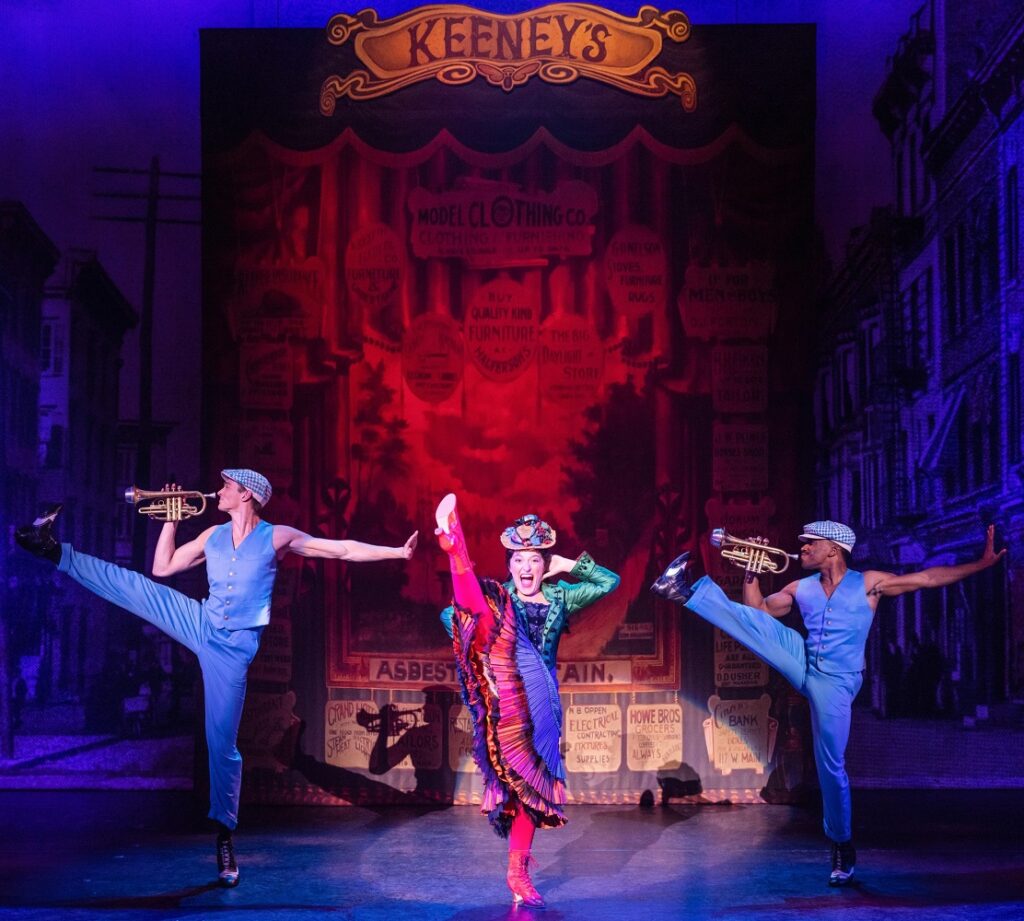 Jackson Grove Katerina McCrimmon and Rodney Thompson in the First National Touring Company of Funny Girl. Photo By Matthew Murphy for MurphyMade.