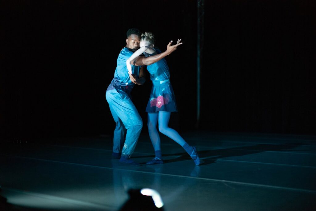 Janie Taylor with David Adrian Freeland Jr. in Taylor's "Adagio in B Minor" - Photo by Josh Rose.