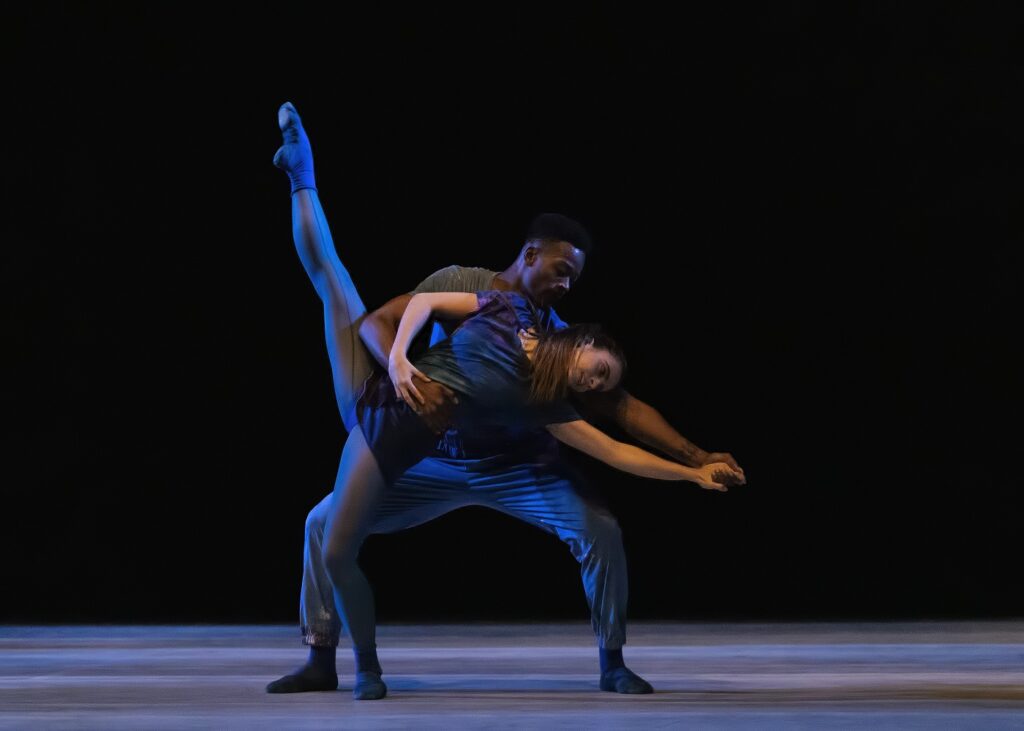 LADP dancers Daisy Jacobson and David Adrian Freeland Jr. in Janie Taylor's work Adagio in B Minor - Photo by Erin Baiano.