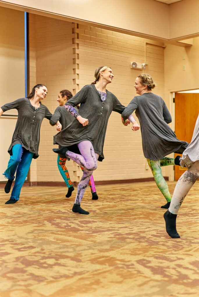 Louise Reichlin & Dancers - "Reboot! Reboot!" Square Dance - Photo by George Simian.