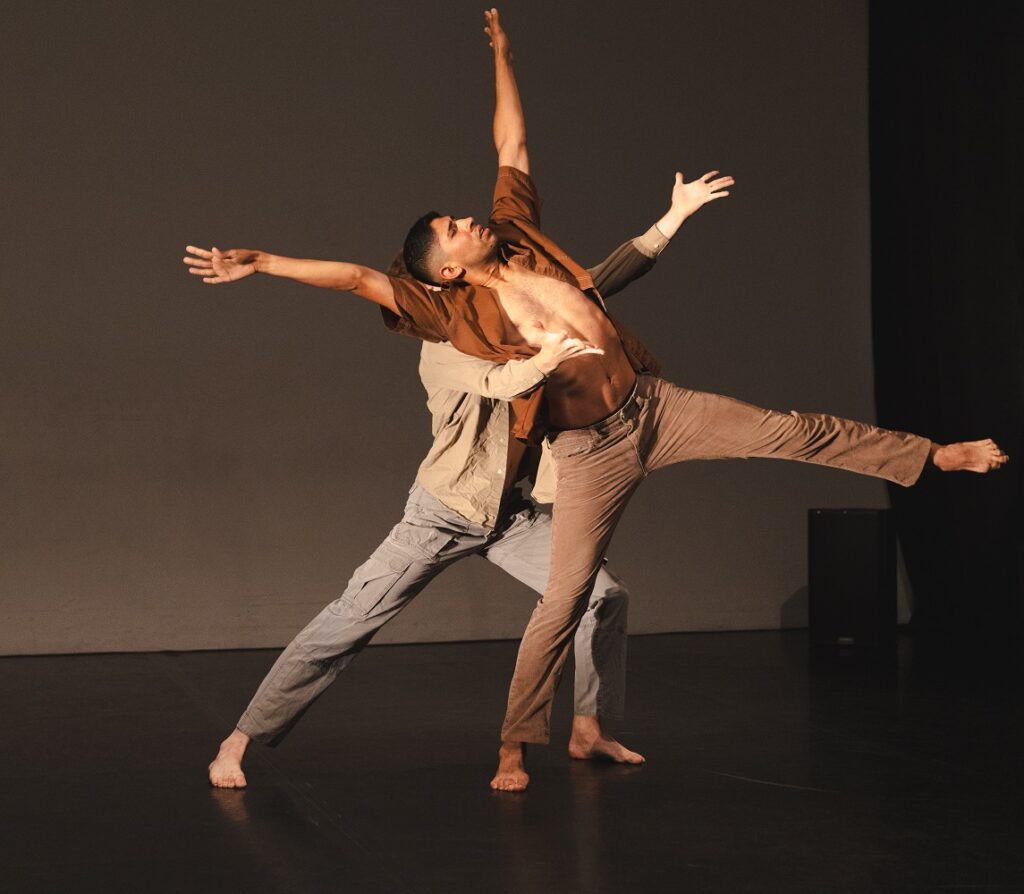 LADF International 2024 - Harry Peterson and Arturo Gonzalez (front) in "No Touch Duet" choreography by Deborah Brockus - Photo by Denise Leitner.