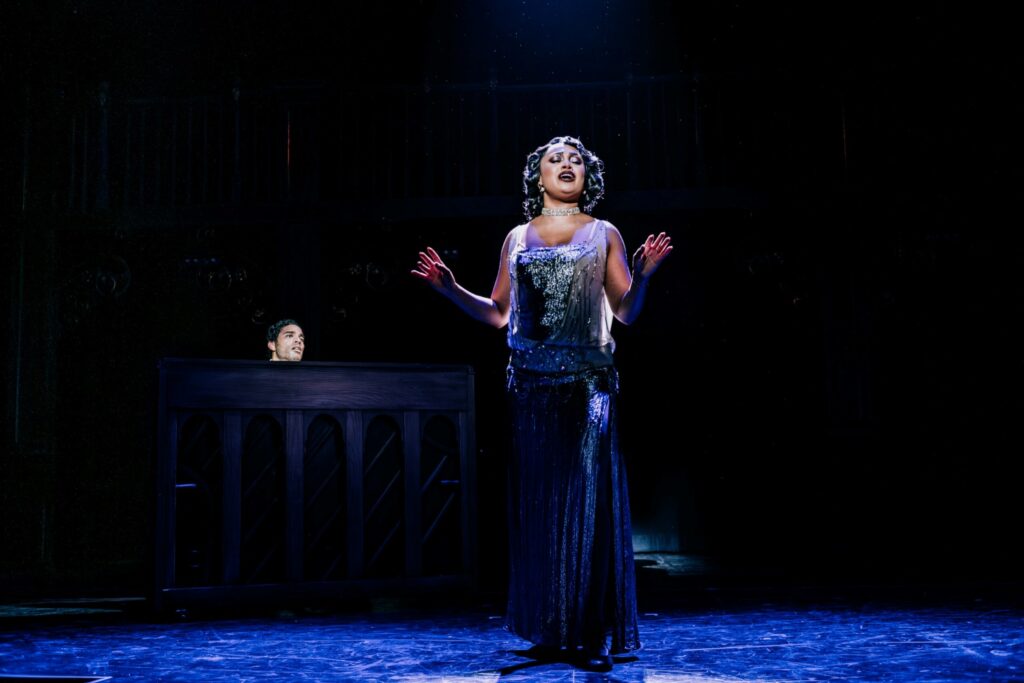 Jasmine Amy Rogers and John Clarence Stewart in "Jelly's Last Jam" - Photo by Jeff Lorch.