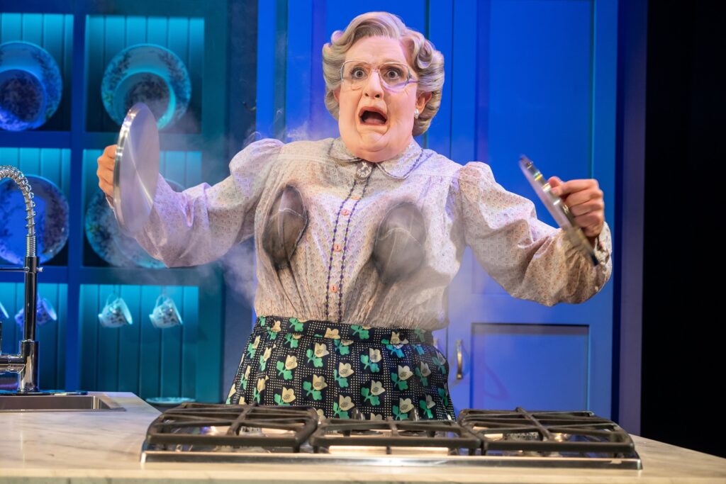 Mrs. Doubtfire - Rob McClure as Euphegenia Doubtfire - Photo by Joan Marcus.