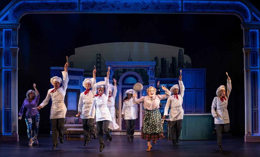 Rob McClure as Euphegenia Doubtfire and the Company of Mrs. Doubtfire - Photo by Joan Marcus.
