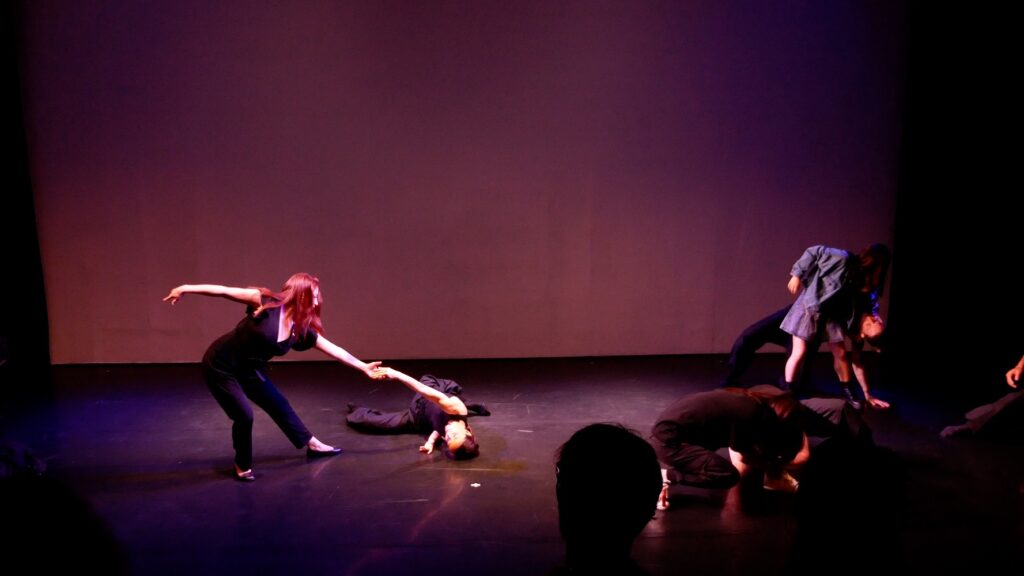 Kybele Dance Theater with audience member in "SiMYACI" - Photo courtesy of the artist.