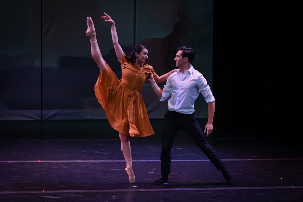 Choreographers Isabella Velasquez and Anthony Cannarella performing in "Dream a Little" - Photo by Jack Hartin.
