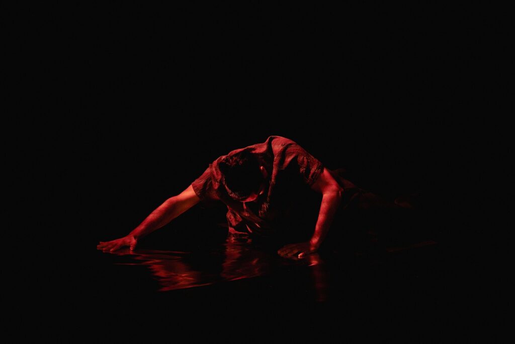 Dance at the Odyssey - Joe Davis in "Rupture" by Caitlin Javech - Photo by Hope Spears.