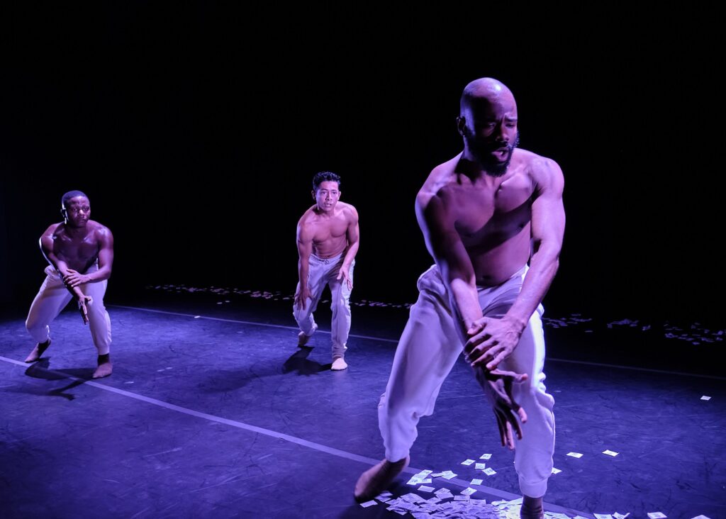 Dance at the Odyssey - "Sweetness of Sweat" by Bernard Brown - (L-R) Quron Clarks, Maxima Lyght, Malachi Middleton - Photo by Robin Meineke.
