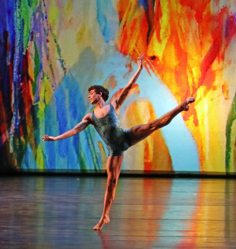 Santiago Paniagua in Raiford Rogers' "Études" - Photo by A. Trelease.