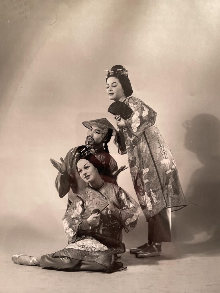 George Lee and two dancers in Flower Drum Song - Photo courtesy of Jennifer Lin.