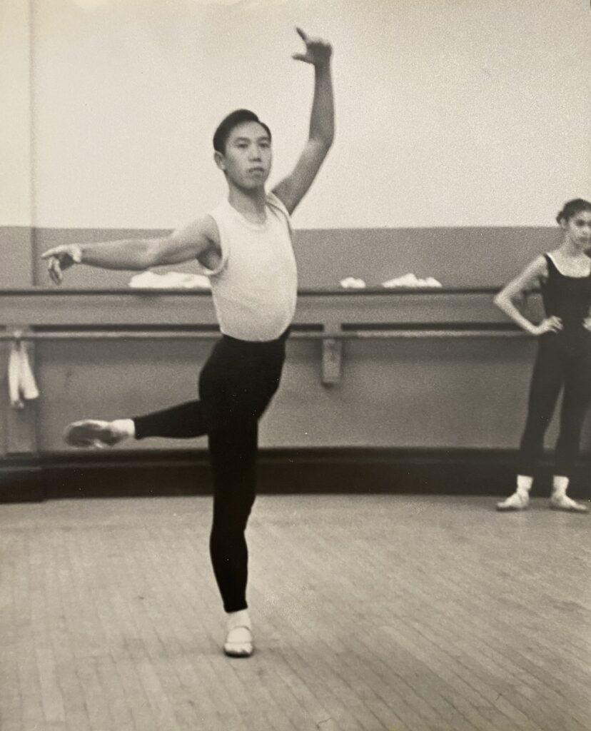 George Lee in ballet class - Photo courtesy of Jennifer Lin.