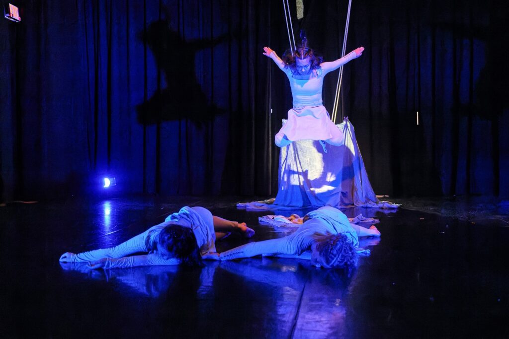 Abby Chuah, Mizuki Sako, and Lydia McDonald in "Der Golem" by Shenandoah Harris - Photo by George Simian.