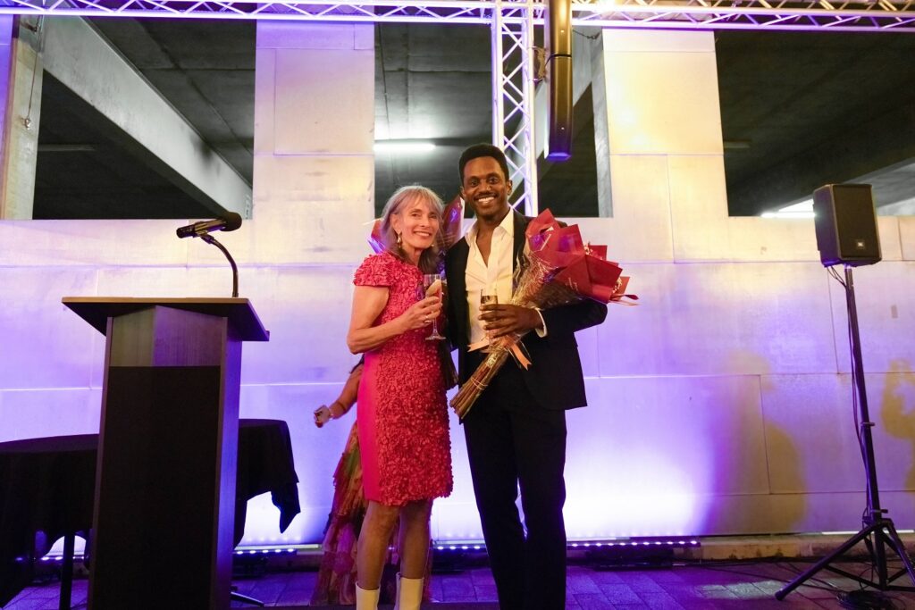 Heidi Duckler and new artistic director Raymond Ejiofor - photo by Denise Leitner.