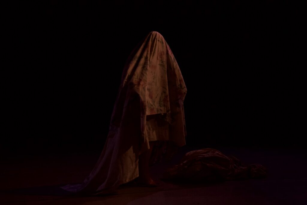 Mathilda Sakamoto in "Dancing is Embarrassing" - Photo by Layne P. Willis.