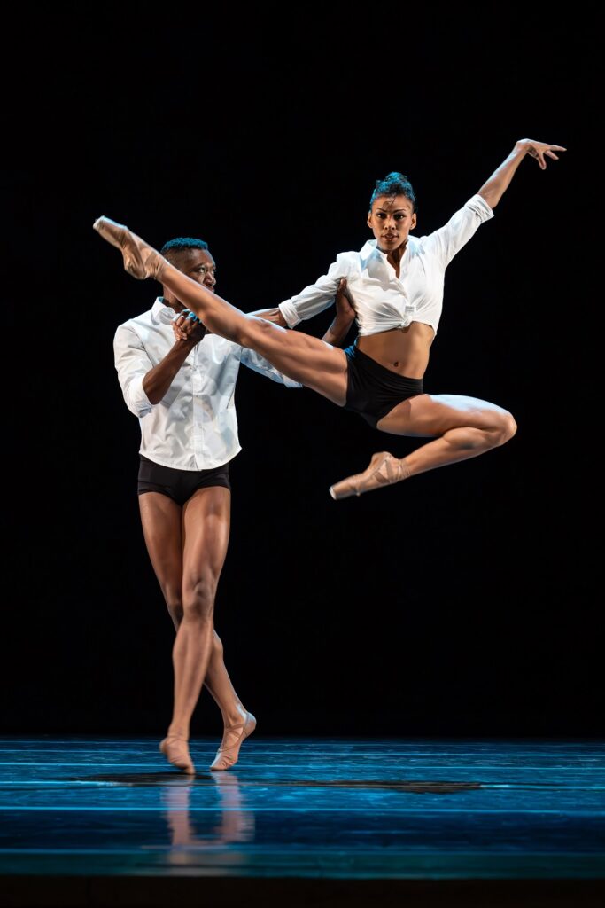 DTH Company Artists Micah Bullard and Kamala Saara in "Take Me With You" - Photo by Jeff Cravotta.