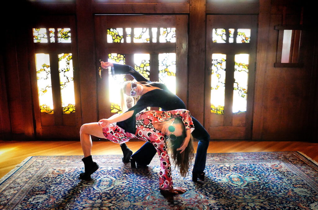 Lineage Dance in rehearsal for "Matter of Time" - The Gamble House - Photo by Robert Kunstmann.