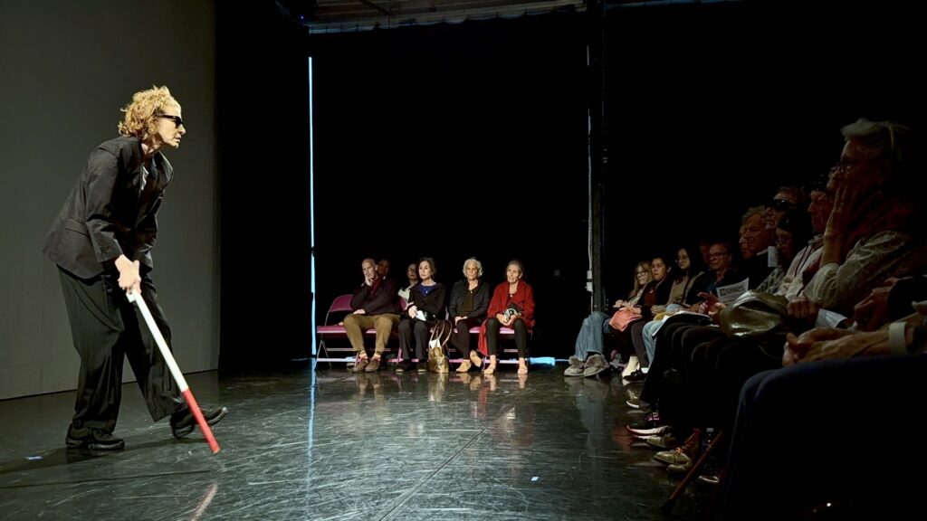 Anne Grimaldo in Rudy Perez Retrospective - Photo by Patrick Kennelly.