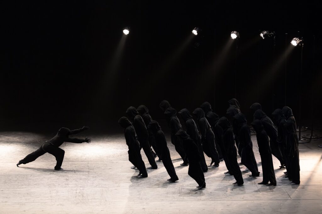 Artists of Ballet BC and Arts Umbrella Dance in "Frontier" by Crystal Pite - Photo by Luis Luque, Luque Photography.