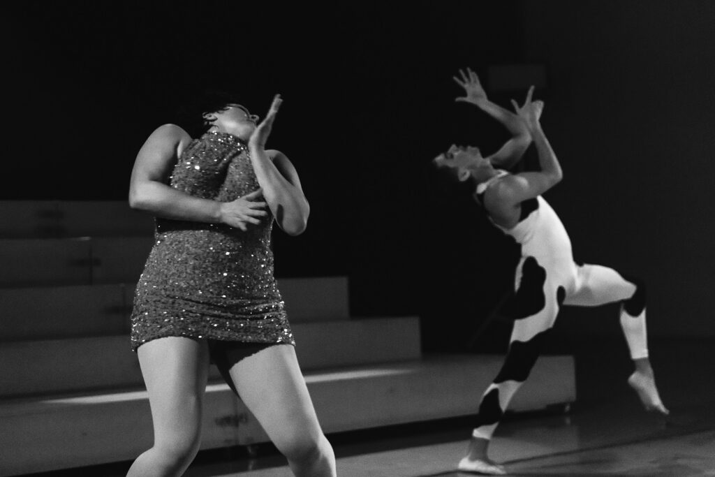 LADP's Launch: LA 4 - (L-R) Julie Eichten and Kevin Zambrano in their work “Liza & Nijinsky Pretending to be Kevin and Julia” - Photo by Skye Schmidt Varga.