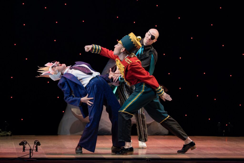 Dorrance Dance: "Nutcracker Suite"- (L-R) Hannah Heller, Veronica Simpson, Warren Craft - Photo by Luis Luque, Luque Photography.