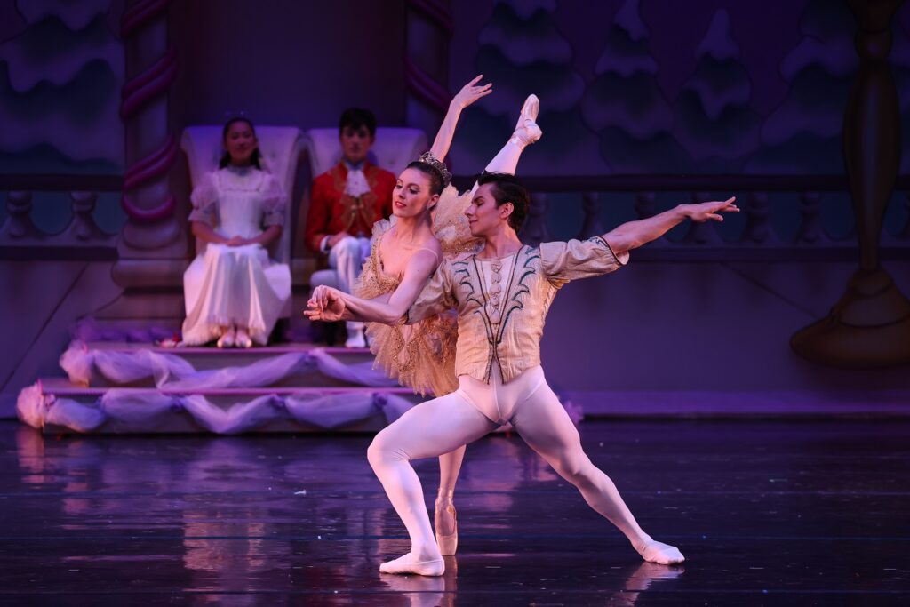 Westside Ballet - The Nutcracker - Roman Mejia and Tiler Peck as Sugar Plum Fairy and her Cavalier- Photo by Sarah Madison Photography.