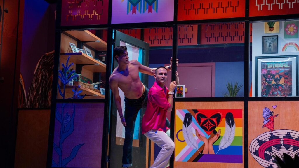 L-R Eric Stanton Bretts and Brandon Delsid in Fake It Until You Make It - Photo by Makela Yepez.