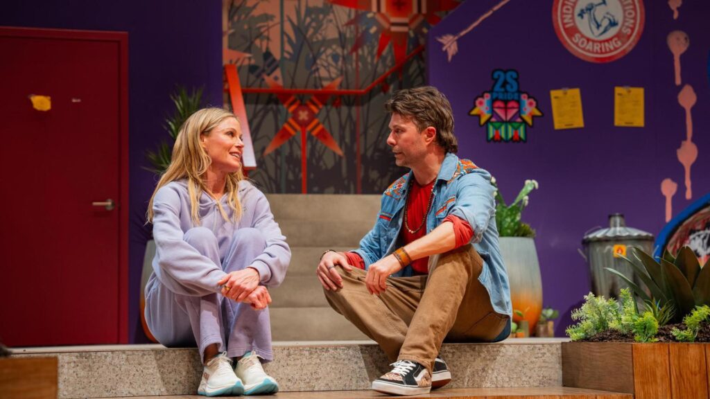 L-R Julie Bowen and Noah Bean in Fake It Until You Make It - Photo by Makela Yepez.
