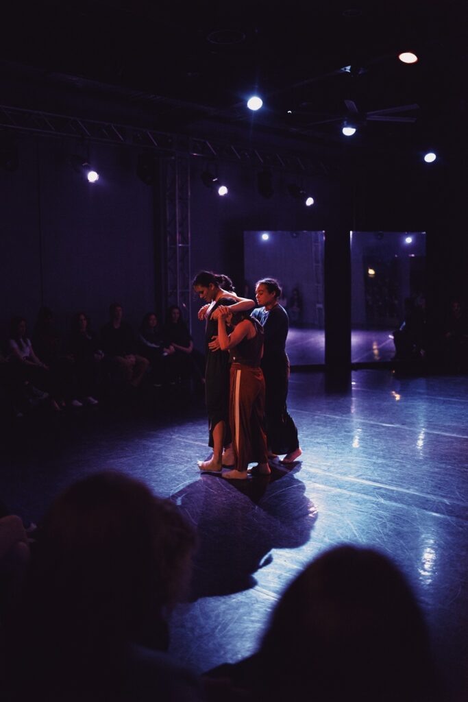 Acts of Matter - Natalie Allen, Arletta Anderson, Colleen Hendricks and Kaelie Osorio in "reframe" - Photo by Armen Perian.