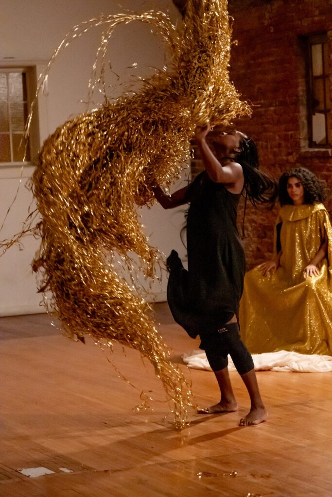 Jessica Emmanuel and Jahliely Salcedo in "AREITO" by Rosanna Tavarez - Photo © Cheryl Mann.
