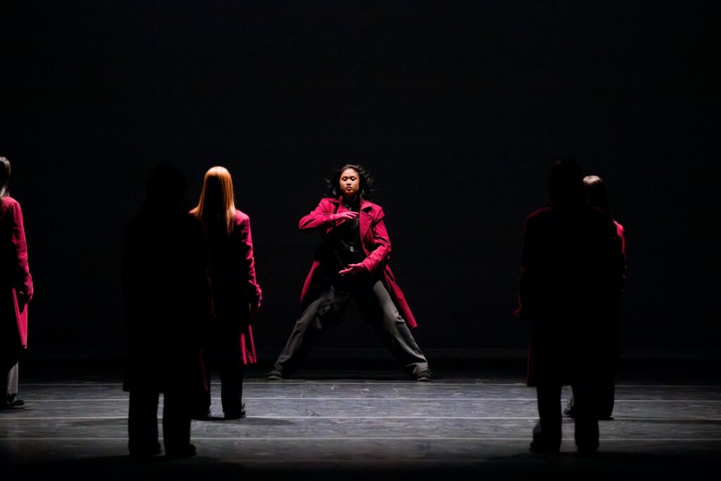 USC Glorya Kaufman School of Dance performs the World Premiere of "Thomason Variation", choreographed by Jakevis Thomason, April 26, 2025 for The Soraya's "LA Dances Graham100" - Photo by Luis Luque, Luque Photography.