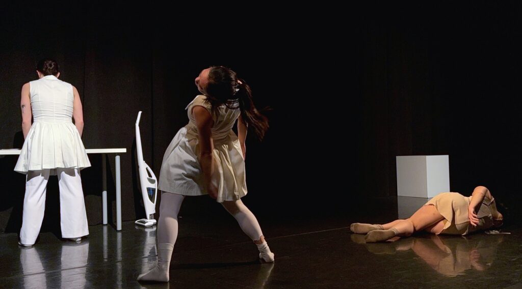 Alyssa Allen, Bella Allen, and Anne Kim in "XX" by Sophia Oddi - Photo by Patrick Kennelly.