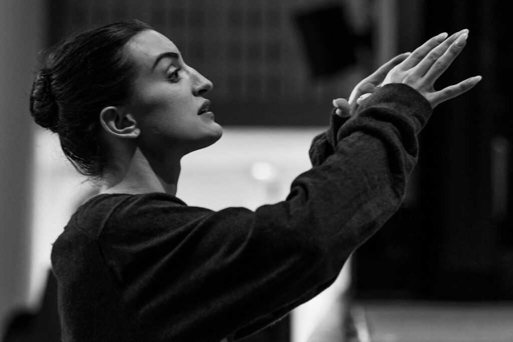 Joy Womack in rehearsal - Photo by Masha Kulch.