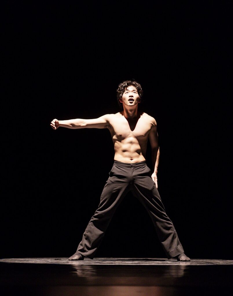 Pacific Northwest Ballet soloist Kuu Sakuragi in Marco Goecke’s "Mopey" - Photo © Angela Sterling.