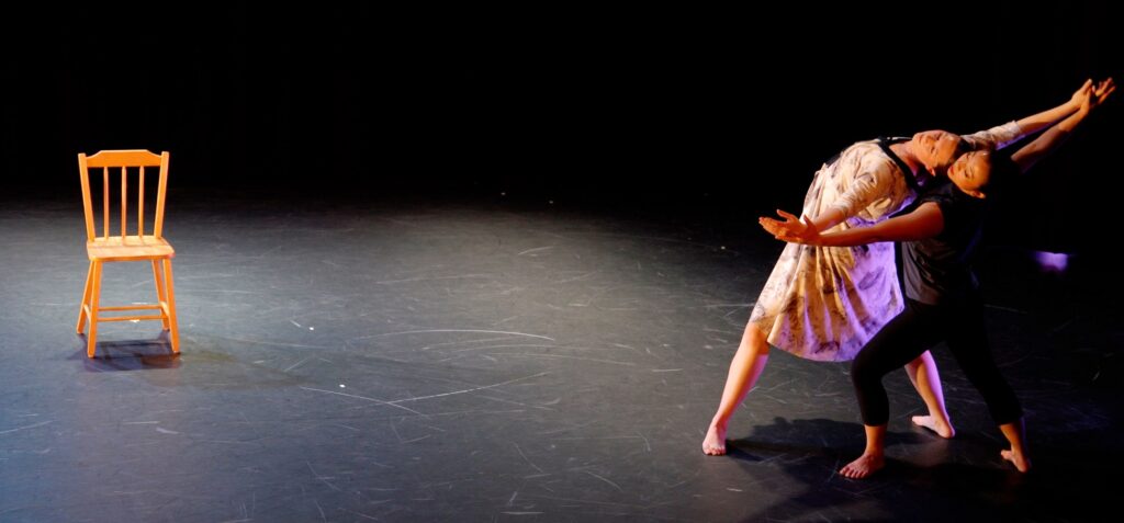 Sarah Chan and Lauren Gold in "For Rose" - Screenshot by Dean Wallraff