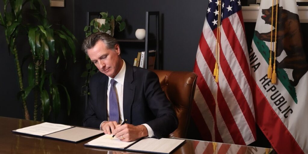 Governor Gavin Newsom - Photo from the web.