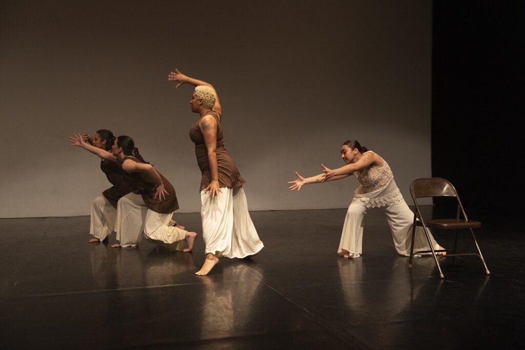 LADF - Norianna Galindo-Ramirez, Madeline Gruenler, Amina Yufanyi, Alondra Zitlaly Perez in "I Prayed" by Maura Townsend - Photo by Don Q. Hannah.