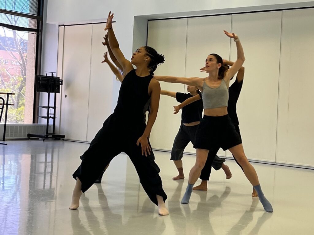 BODYTRAFFIC rehearsing Jordyn Santiago’s new work - Photo by A. Haskins