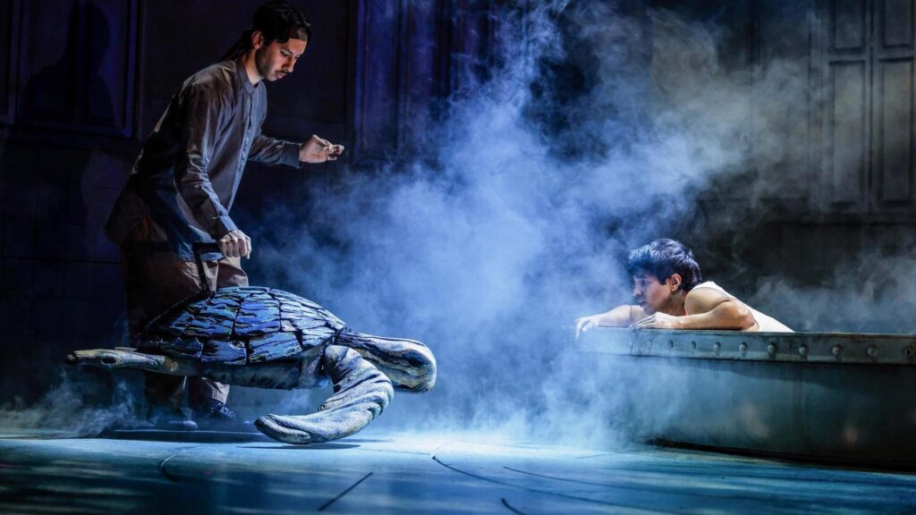 Ahmanson Theatre - (L-R) Austin Wong Harper, Taha Mandviwala in the national tour of "Life of Pi" - Photo by Evan Zimmerman.