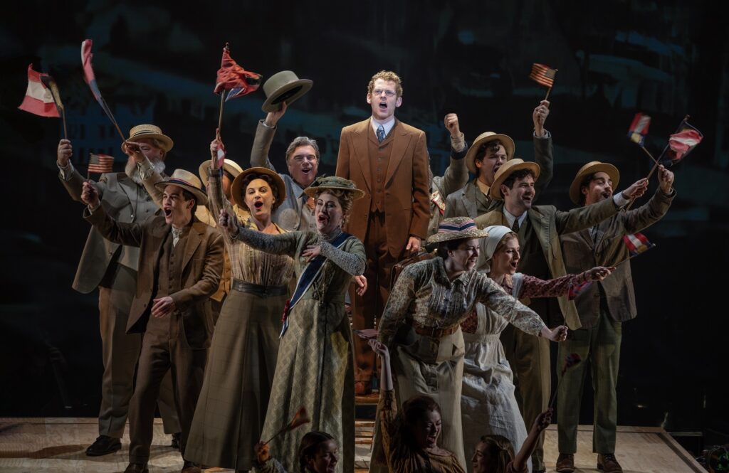 The National Touring Company of PARADE - Max Chemin (center) and company - Photo by Joan Marcus. 