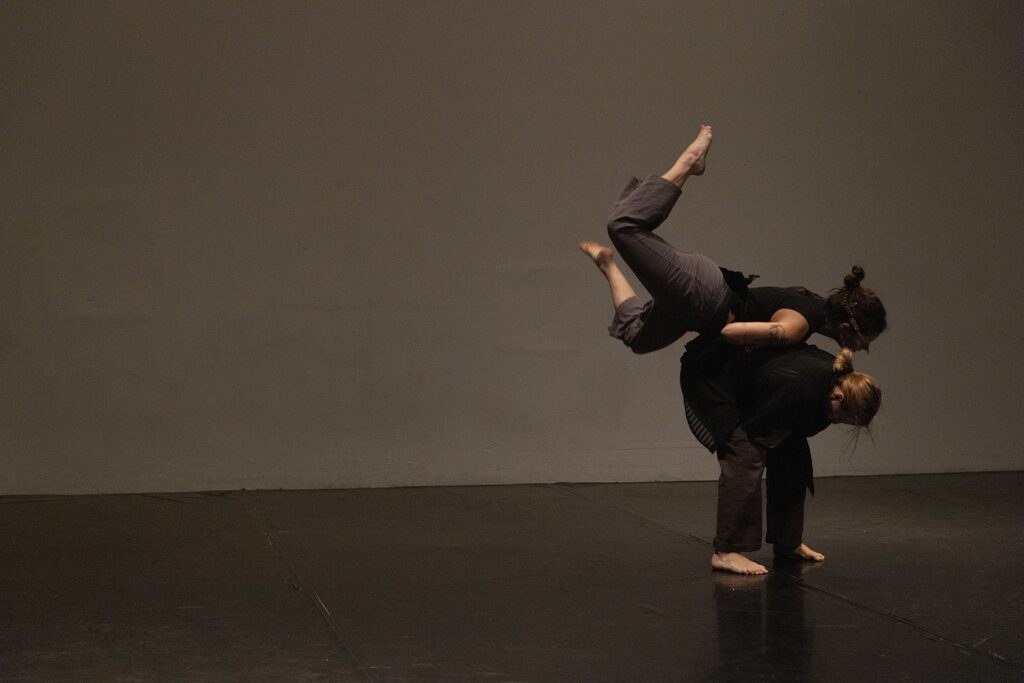 Brockus MATCH Residency - Mia Moraru and Kelsey Boyle in Moraru's "And then, and then" - Photo by Don Hannah.