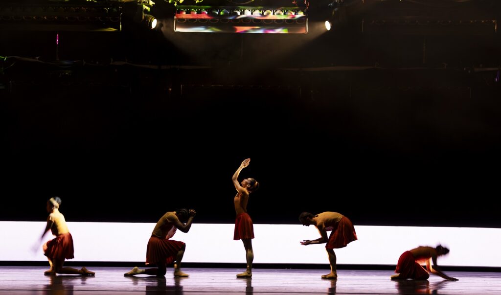 Pacific Northwest Ballet company dancers in Rena Butler’s "Cracks" - Photo by Angela Sterling.