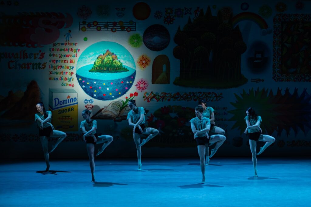 LADP - Audrey Sides, Caroline McAleavey, Courtney Conovan, Aidan Tyssee, Hope Spears, Daphne Fernberger in "Sleepwalkers Encyclopedia" by Janie Taylor - Photo by Skye Schmidt Varga.