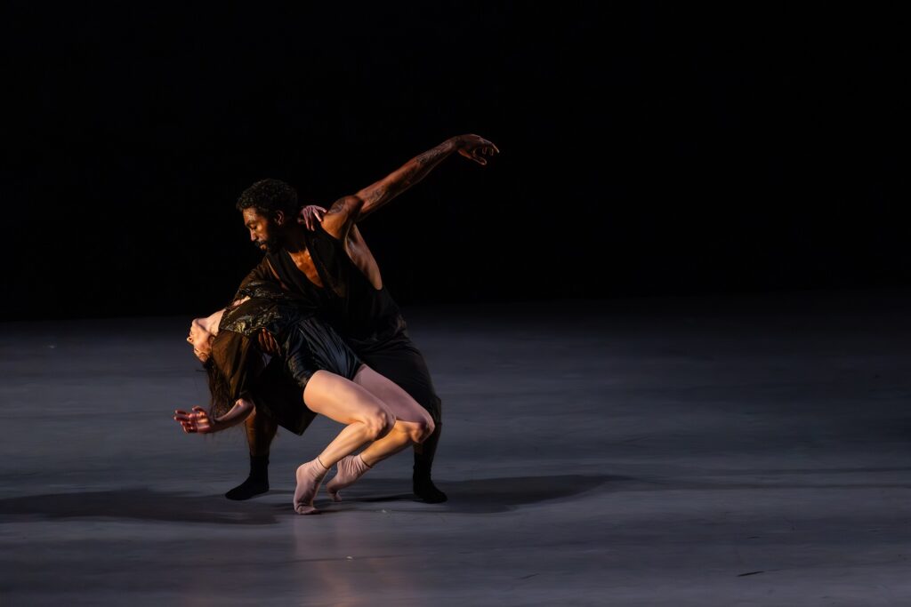 LADP - Daphne Fernberger and Jeremy Coachman in "Triade" by Benjamin Millepied - Photo by Skye Schmidt Varga.
