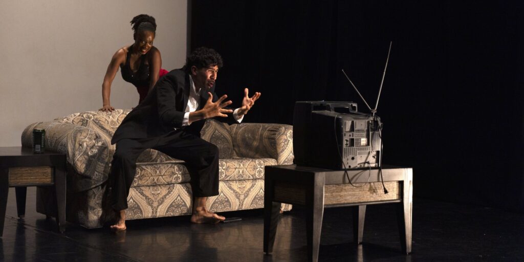 Brockus MATCH Residency - Jolyn Lambey and Arturo Gonzalez in Sean Greene's “La Principessa Cane Magia” - Photo by Don Hannah.
