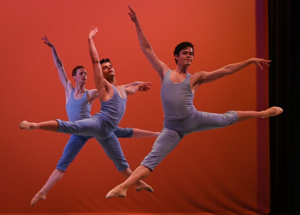 Ballet Project OC - Nick Sedano, Isaiah Sedano and Skylar Burson in "Bandera" by Emily Helman Berry - Photo by Jack and Kathleen Hartin.
