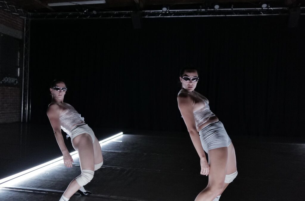 Isabella Caso and Taylor Lopez in "CLACK (WIP)" - Photo by Joy Isabella Brown.
